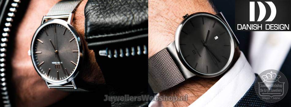 Danish Design horloges heren staal