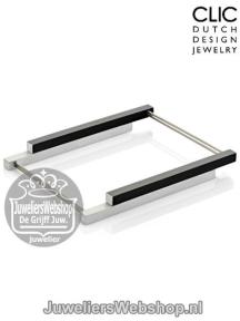 images/productimages/small/Clic-A24Z-Armband-Aliminium-Zwart-Rechthoek.jpg
