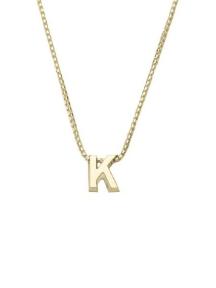 gouden initials letter K collier Joy de la Luz Yi-K