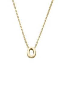 gouden initials letter O collier Joy de la Luz Yi-O