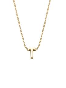 gouden initials letter T collier Joy de la Luz Yi-T