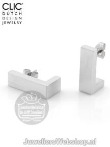 Clic oorbellen O27 mat