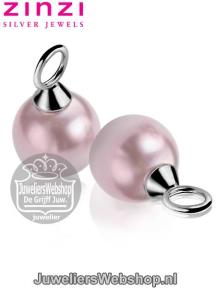 images/productimages/small/Zinzi-ZICH266R-Creoolhanger-Zilver-Roze-Parel.jpg
