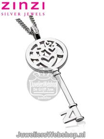 images/productimages/small/Zinzi-ZIH636-Hanger-Sleutel-Hartjes-Zilver-Side.jpg