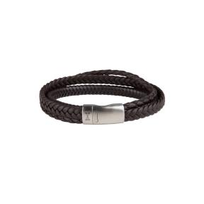 Aze Jewels Iron Three String Brown Armband 21 cm AZ-BL002-B-210