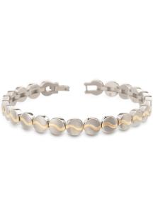 boccia damesarmband 03023-02 titanium bicolor