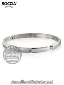 boccia 0320-02 titanium armband zilverkleurig