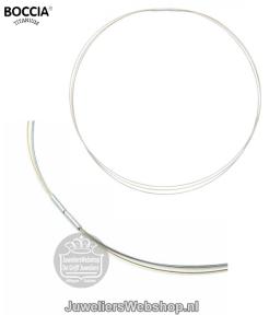 0804-02 boccia collier staaldraad met titanium sluiting