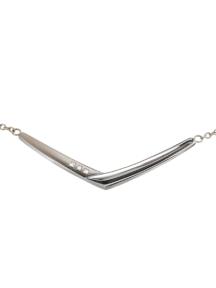 boccia titanium collier met diamant 08046-03