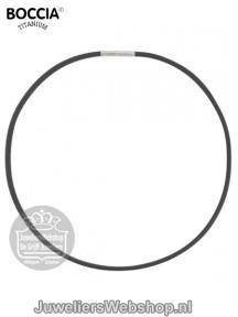 0827-01 boccia rubber collier met titanium sluiting