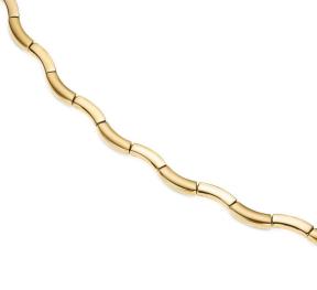 boccia 0844-06 collier titanium goud