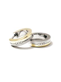 Boccia Oorbellen 0510-09 Titanium Diamant