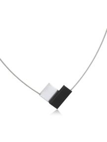 clic v-vorm collier c150z zwart met magneetsluiting