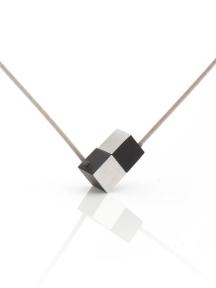 Clic collier staaldraad met aluminium hangers zwart
