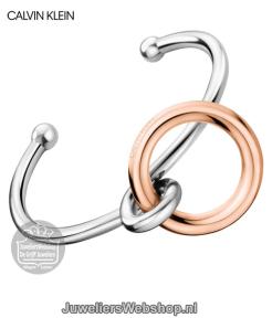 CK Clink open bangle KJ9PPF20010S bicolor