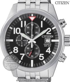 Citizen Heren Sport Chronograaf Horloge Quarts AN3620-51E Staal