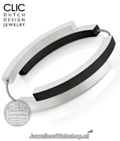 clic armband a32z zwart mat en glanzend