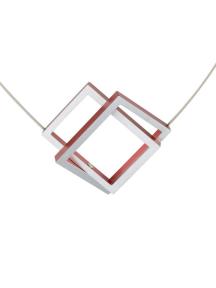 Clic C30R collier rechthoek rood