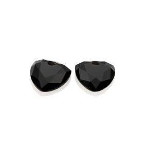 sparkling jewels onyx Trillion cut eardrops eagem07-tri