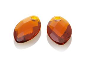 sparkling jewels earring editions facet Citrine Quartz ear leaf eardrops eagem38-fclf-s
