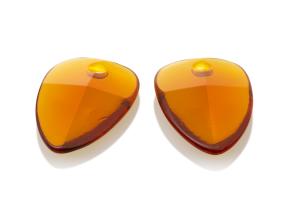 sparkling jewels edge editions facet Citrine Quartz eardrops eagem38-sh