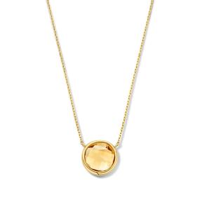 Excellent Jewelry Collier CE137498 geelgoud citrien