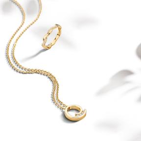Excellent Jewelry Collier CP116395 geelgoud briljant