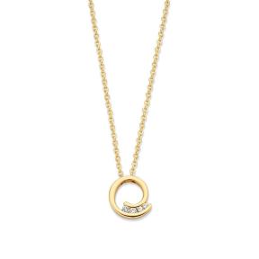 Excellent Jewelry Collier CP116395 geelgoud briljant