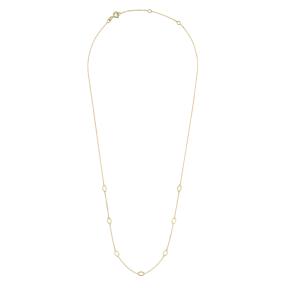 Jackie Gold Long Oval Necklace JKN20.083