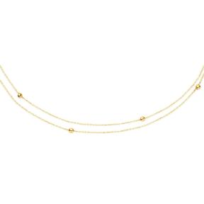 Jackie Gold Double Bubble Necklace JKN23.351