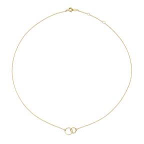 Jackie Gold Double Circle Necklace JKN20.048