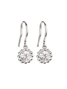 joy de la luz je011 zilveren oorbellen met zirconia