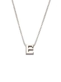 initials letter E collier Joy de la Luz Si-E