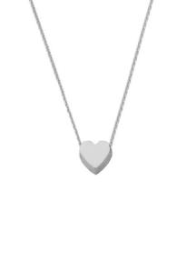 initials collier met hart zilver Joy de la Luz Si-Heart