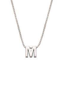 initials letter M collier Joy de la Luz Si-M
