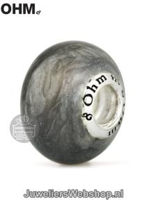 ce007 ohm beads silver lux bedel zilver-grijs