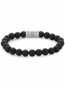 Rebel & Rose armband Mad Panther RR-80021-S-M 17,5cm mat zwart