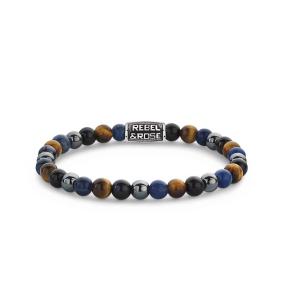 Rebel & Rose armband Blue Rain Vintage RR-60110-V-M 17,5cm