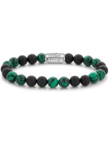 Rebel & Rose armband Matt Malachite Twist RR-80068-S-M 17,5cm