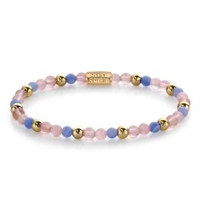 Rebel & Rose Armband RR-40056-G-S Pink Summer Vibes 16,5cm
