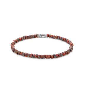 Rebel & Rose armband Glass Rocks Red Jazz RR-40117-S-L 19cm