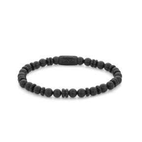Rebel & Rose armband Variations All Black RR-60107-B-L 19cm