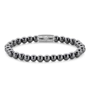 Rebel & Rose Armband RR-6DV02-S-L Grey Silver Shine DV 19cm