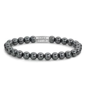 Rebel & Rose Armband RR-8DV04-S-L Grey Silver Shine DV 19cm