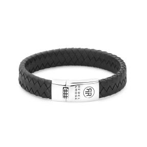 rebel & rose Braided Flat 925 Anthracite armband RR-L0153-S-L