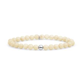 sparkling jewels armband Beige Agate saturn large 6mm sb-gem48-add-6mm