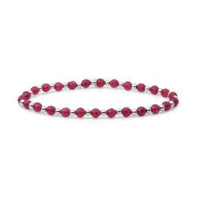 sparkling jewels armband Fuchsia Jade interstellar sb-gem49-3mm-mix