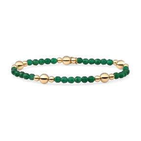 sparkling jewels Green Onyx Bold Mix Armband BLK01G-G53