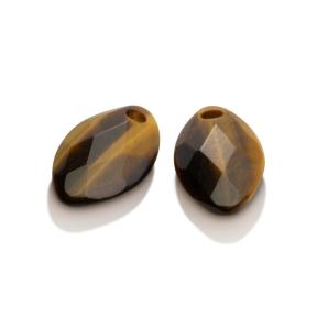 sparkling jewels earring editions facet Tiger Eye ear leaf eardrops eagem09-fclf-s