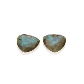 sparkling jewels Labradorite Trillion cut eardrops eagem18-tri